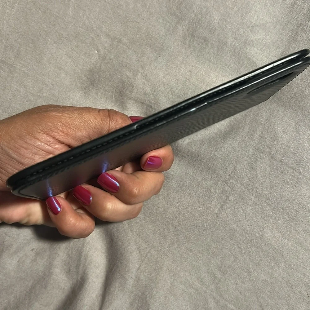 AUTHENTIC LOUIS VUITTON Epi Black Leather IPHONE X Case